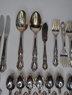 1847 Rogers Bros IS Heritage Flatware, Silver Plate 49 Pieces