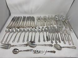 1847 Rogers Bros Silverplate Electroplate EP Laurel 12 Place Setting 65 Pieces