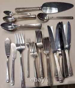 1940 Vintage 48-Piece Community Oneida Plate Silverware Set MILADY as Pictured