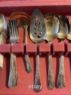39 set WM Rogers Sectional Star IS Silverplate Flatware Guild Cadence Vintage