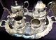 5 Piece Silver Plated Sparkling Tea Set With Tray