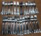 50 Pc Mixed Antique To Vintage Silverplated Dinner Forks 25 Matched Pairs