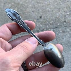 Antique Billiken 3 Piece Silver Plate Flatware Set Spoon Fork Knife