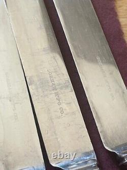 Antique Gorham Silver Plate Dinner Knives Set of Twelve, Sterling Band, 12Pieces