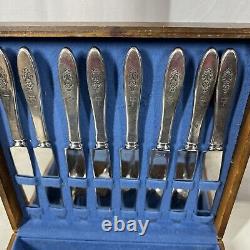 Birds of Paradise Community Silverware 34 Pieces by Oneida Silver Plate 1923 Vtg