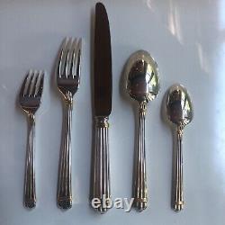 Christofle Aria Gold (10-22) Silver-Plate Five-Piece Formal Setting (185)