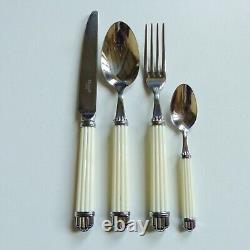 Christofle Aria Stainless 24 Pieces Dinner Flatware For 6 People
