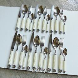 Christofle Aria Stainless 24 Pieces Dinner Flatware For 6 People