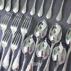 Christofle Marly 30 pieces Silver plated flatware with box