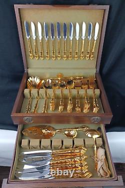 Countess by International Deep Silver 98 piece Service for 12 fine Gold plate