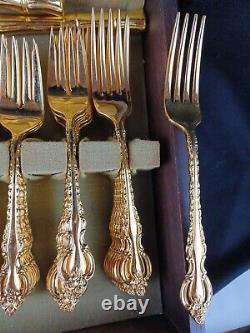 Countess by International Deep Silver 98 piece Service for 12 fine Gold plate