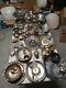 Huge Lot Silverplate Pieces Estate Find Free Shipping 43 Lbs