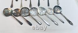 Lot of 18 Assorted Used Silverplate Tomato Servers Lot#201