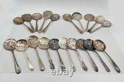 Lot of 20 Assorted Used Silverplate Tomato Servers- Lot#39