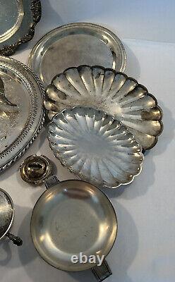 Lot of Antique Vintage Silver Plated Victorian and Misc Serving Pieces