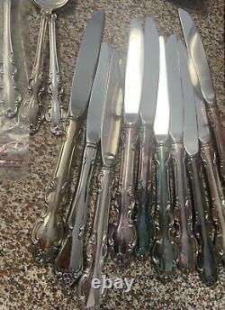 Reed & Barton 41 Piece Silver Plate Flatware silver set spoons knives forks