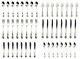 Reed Barton Cottage Rose Silver Plate 48 Piece Flatware Set For Eight -sp258.262