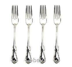 Reed Barton Cottage Rose Silver Plate 48 Piece Flatware Set for Eight -SP258.262