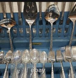 Silver Lace By 1847 Rogers Bros. 70 Pieces