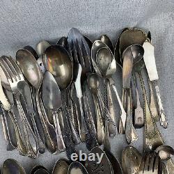 Silver Plated Flatware Mixed Lot 257 Pieces 20 lb