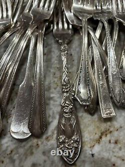 Silverplate Flatware Lot 238 Mixed Pieces