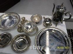 VINTAGE Assorted Silver Plate Pieces. 16 Pieces