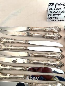 Vintage International Silver Plate Orleans Flatware For 12 73 Pieces Free Ship