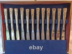 Vintage Oneida Community Coronation Silverware 63 Pieces