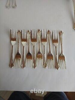 Vintage Sheffield England Albany EPNS A1 Silver Flatware Service 67 Pieces