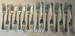 Vintage Walker & Hall Silver Plate 102 Piece Cutlery Set 8 Place Settings