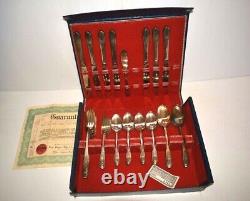 Wm Rogers Mfg. Co. Extra Plate Original Rogers 1939 Reflection 47 Pieces + Case