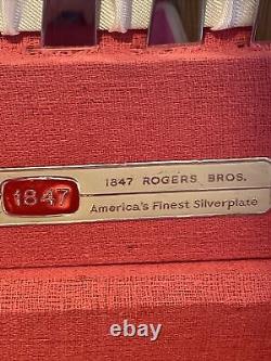 87 Pièces Couverts en Argent Plaqué Vintage Modèle Springtime 1847 Rogers Brothers IS