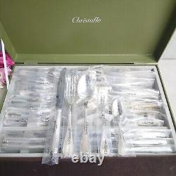 Christofle Malmaison 30 pièces de couverts plaqués argent avec boîte