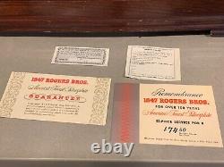 Rogers Bros 1847 Remembrance Ensemble de couverts en plaqué argent de 59 pièces