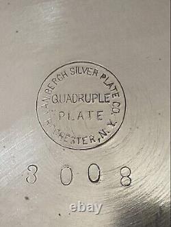 Van Bergh Antique Silver Plate Co. Plat de casseroles à four en 4 pièces vers 1910
